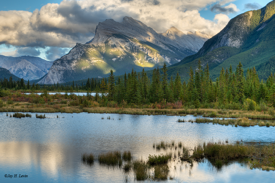 Mount Rundle At 6:59 P.M.