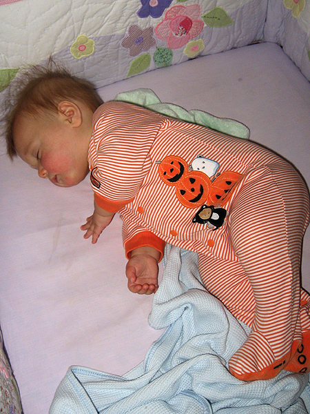 Sleeping pumpkin