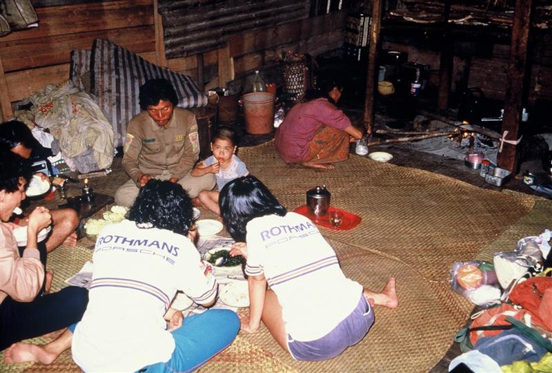 Dinner at the Pengulu Bilek at Pa Lungan.