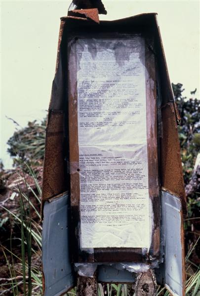 Plate up in Summit G Murud 18jul 1987. Its about the Bario revival.