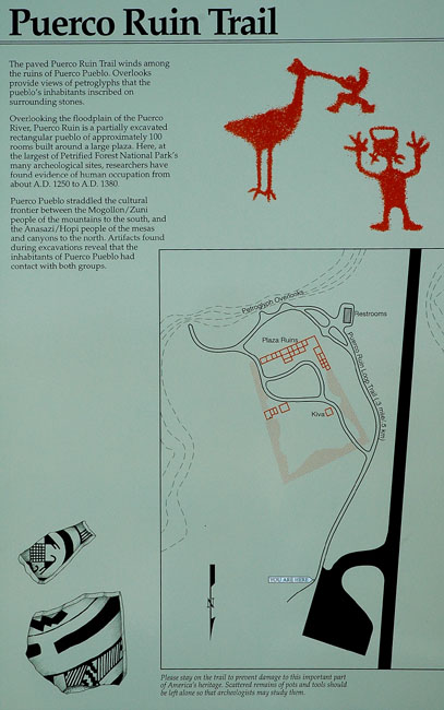 Puerco Ruin Trail Sign