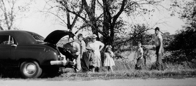 Family outing, 1948