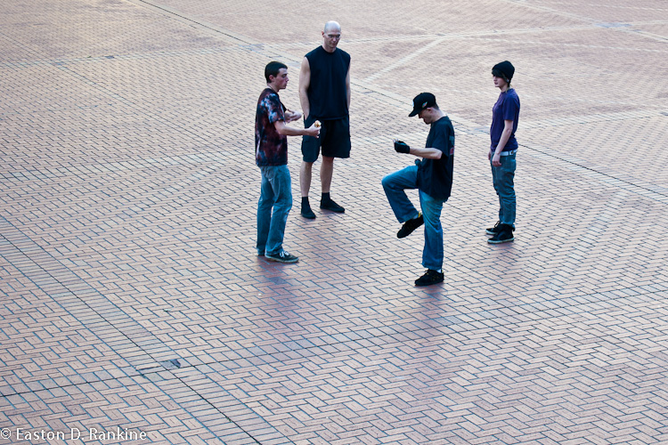 Hacky Sack at Pioneer Courthouse Square