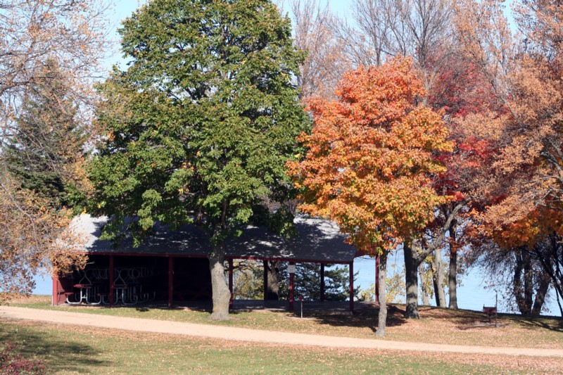 Picnic Tables Put Away For The Year