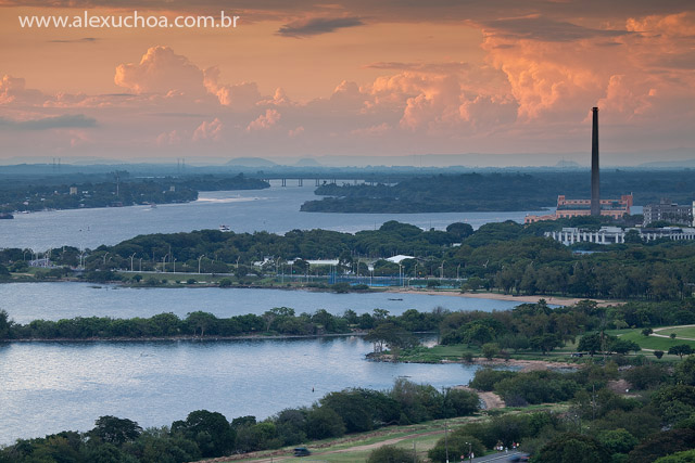 Por do Sol no Rio Guaiuba, Porto Alegre, Rio Grande do Sul, 2010-03-20 7215.jpg