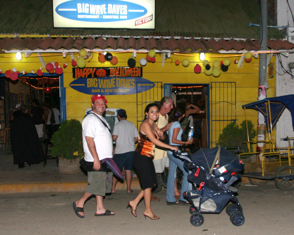 Nothing like a nice family stroll on Halloween night.