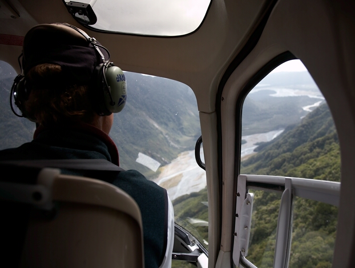 Leaving the glacier valley