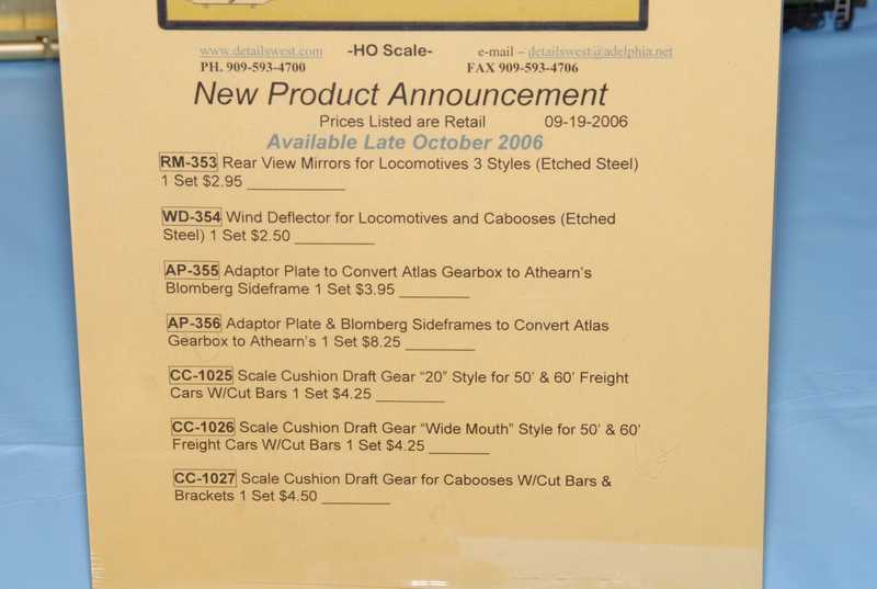 Details West New Product List