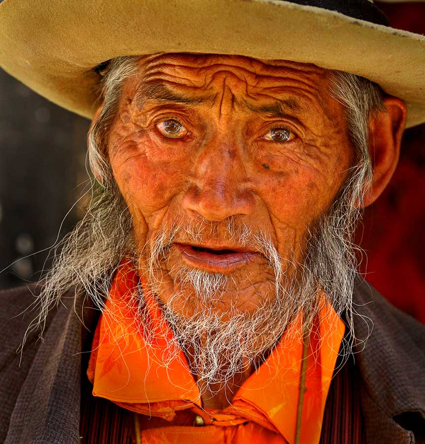 Elder at Drepung Monastary