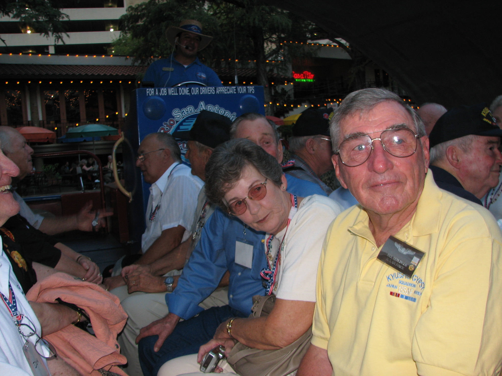 Bill Dehlinger takes in the scenery.John McDonald over Bills left shoulder.