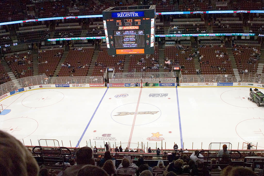 Arrowhead Pond the home of the Anaheim Ducks