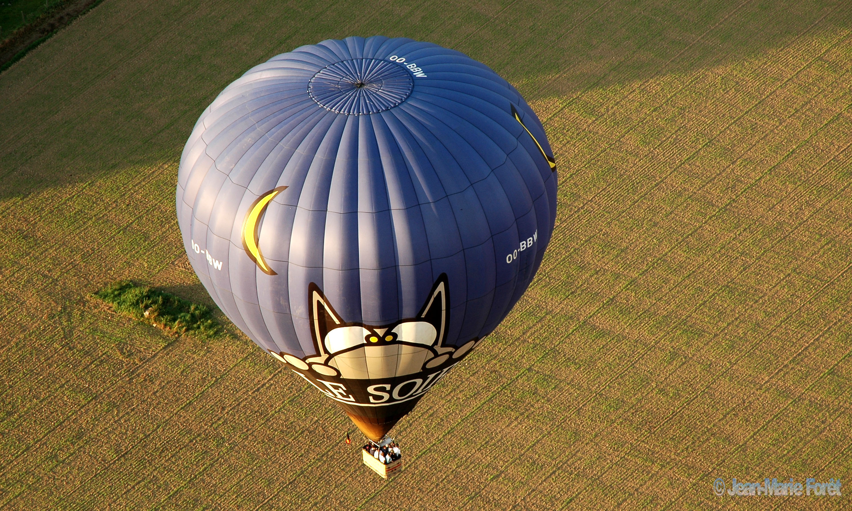 Le Chat flying under us