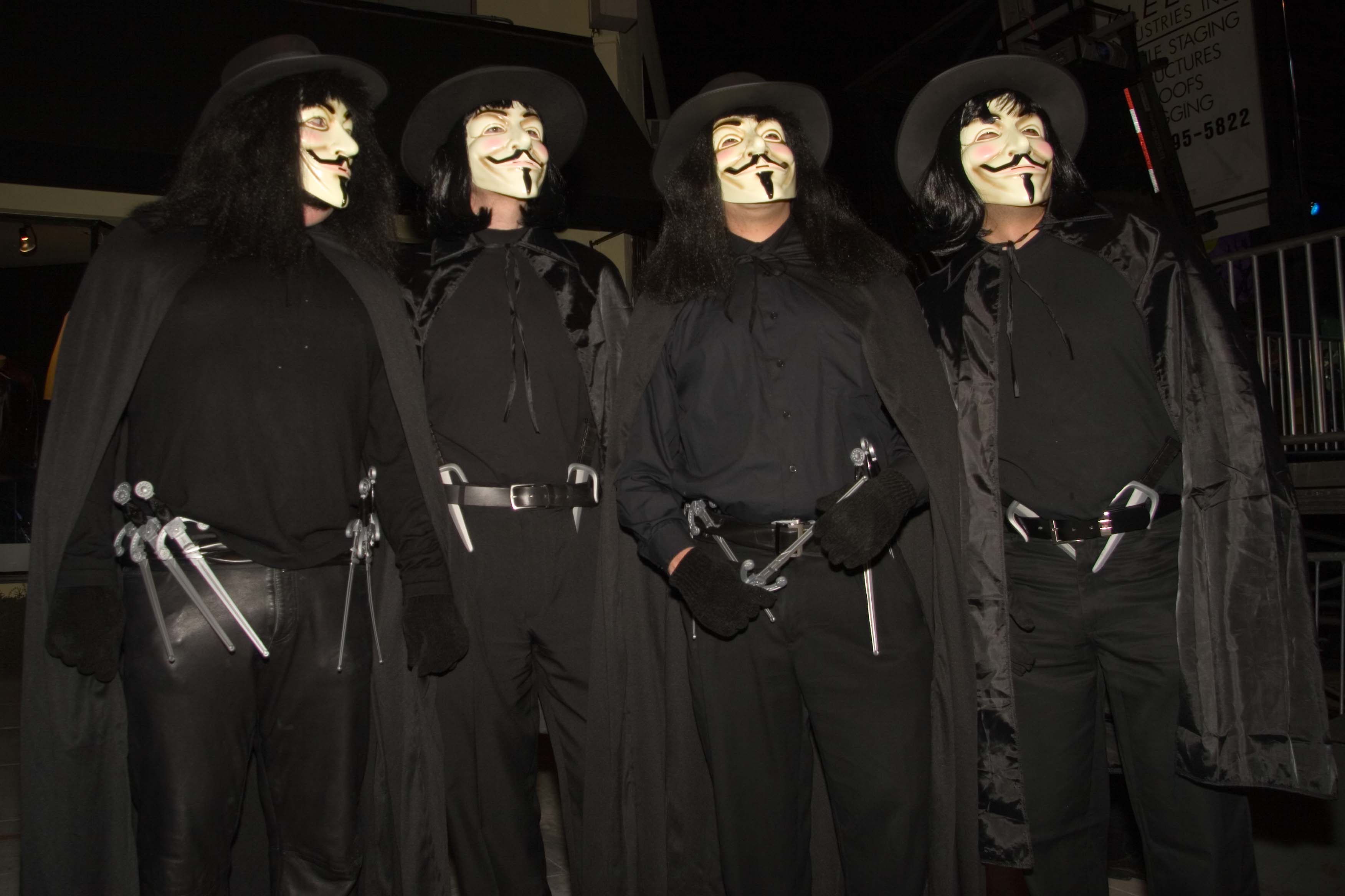 V For Vendetta - These Guys Looked So Cool Walking The Street Together