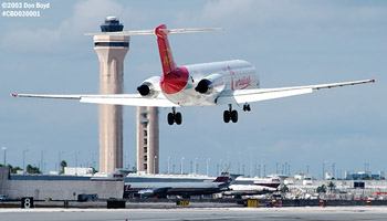 DCA (Dutch Caribbean Airlines) MD82 PJ-SEF airliner aviation stock photo #2825