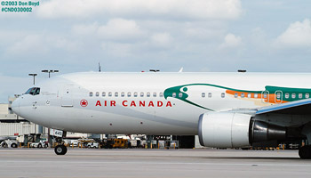 Air Canada B767-38E/ER C-GBZR airliner aviation stock photo #2831