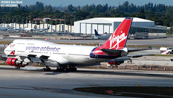 Virgin Atlantic B747-443 G-VGAL Jersey Girl airliner aviation stock photo #2930