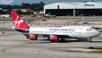 Virgin Atlantic B747-443 G-VGAL Jersey Girl airliner aviation stock photo #2932