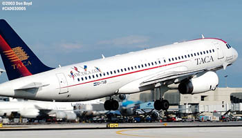 TACA A320-233 EI-TAB airliner aviation stock photo #2983