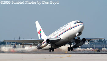 Cayman Airways B737-205(A) VP-CAL airliner aviation stock photo #2987