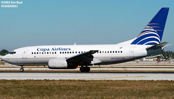 Copa B737-71Q HP1369CMP airliner aviation stock photo #2447