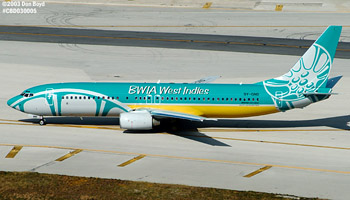 BWIA B737-86N 9Y-GND airliner aviation stock photo #3038