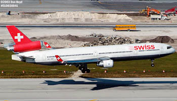 Swiss MD-11 HB-IWP airliner aviation stock photo #3079