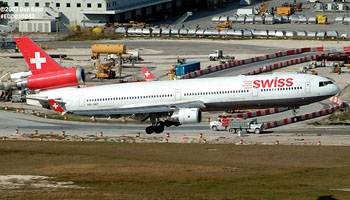 Swiss MD-11 HB-IWP airliner aviation stock photo #3077
