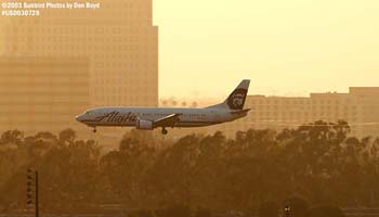 Alaska B737-490 N709AS airline aviation sunset stock photo #5288