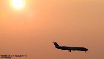 Delta Connection (Skywest) CL-600-2B19 N406SW sunset airliner aviation stock photo #6200