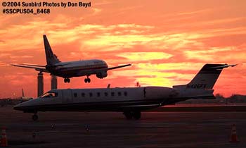 Kederike Pine Island LLC's Lear 45 N426FX sunset corporate aviation stock photo #8468