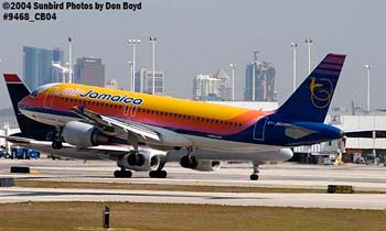 Air Jamaica A320-214 6Y-JMG airliner aviation stock photo #9468