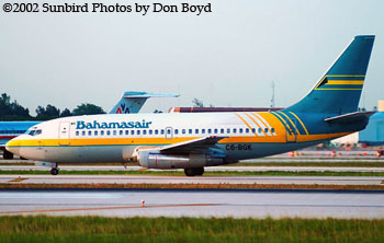 Bahamasair B737-275(A) C6-BGK airliner aviation stock photo