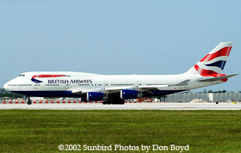 British B747-436 G-CIVH airliner aviation stock photo