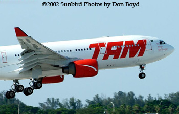 TAM A330-300 PT-MVE airliner aviation stock photo