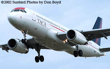 TACA A320-232 N465TA airliner aviation stock photo