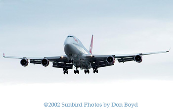 Virgin Atlantic B747-443 G-VROY Pretty Woman airliner aviation stock photo