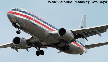 American Airlines B737-823 airline aviation stock photo