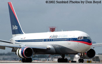 Delta Airlines B767-232 N109DL airline aviation stock photo