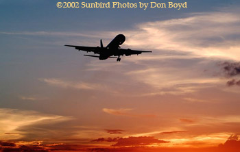 American Airlines B757-223 N179AA airliner sunset aviation stock photo