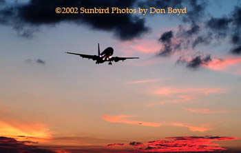 UPS B757-24APF N456UP airliner sunset aviation stock photo