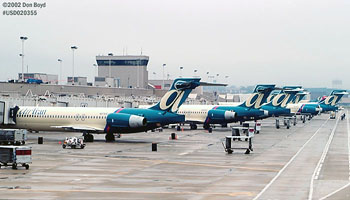 AirTran B717-200 N978AT & other B717's airline aviation stock photo