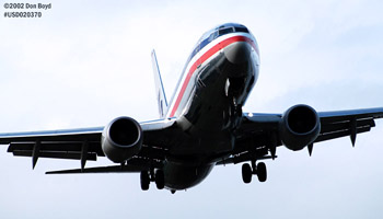 American Airlines B737-823 aviation airliner stock photo