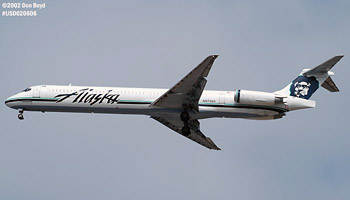 Alaska MD-83 N973AS airline aviation stock photo