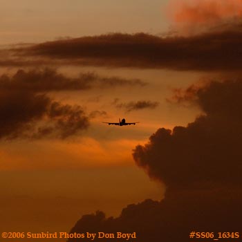 Lufthansa B747-430 takeoff at sunset airline aviation stock photo #SS06_1634S