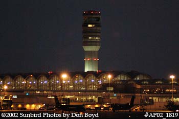 Terminal and FAA Air Traffic Control Tower at Ronald Reagan Washington National Airport stock photo #AP02_1819