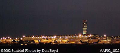 Terminal and FAA Air Traffic Control Tower at Ronald Reagan Washington National Airport stock photo #AP02_1822
