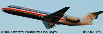 American Airlines Fokker F-100 (F-28-100) N1432A airline aviation stock photo #1753