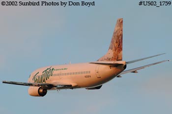 Frontier Airlines B737-36Q N305FA airline aviation stock photo #US02_1759