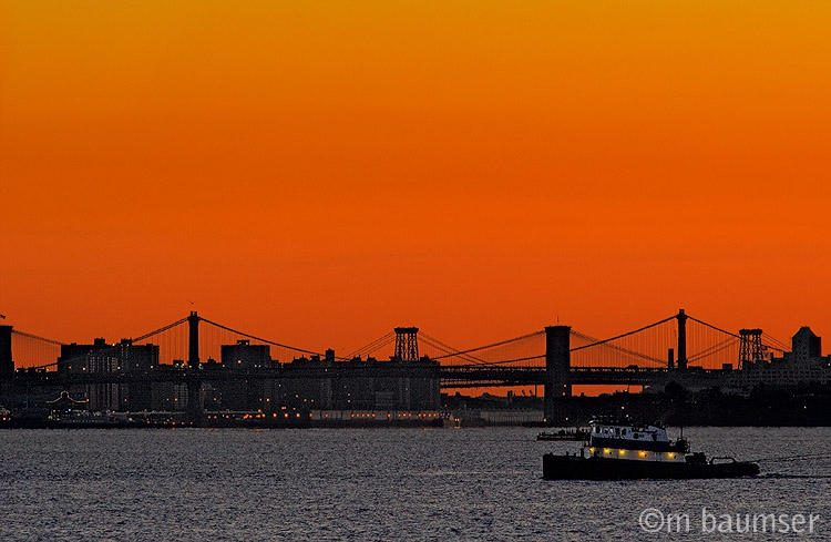 Tug with Red Sky
