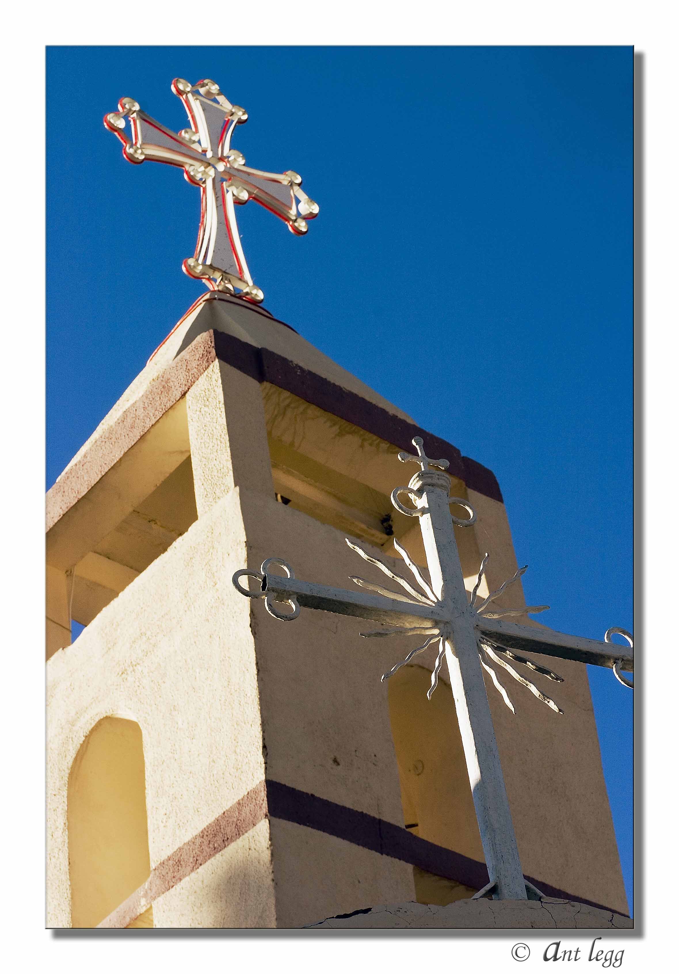 twin crucifixes